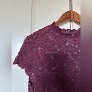Lace Short Sleeved Shirt